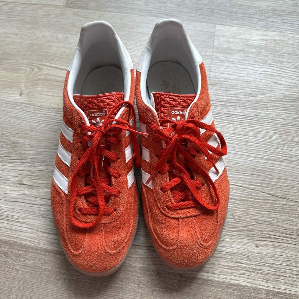 Adidas Red and White Sports Shoes